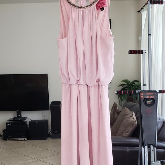 POMPAUS  Girly  women's Maxi Dress . - Picture 15 of 16